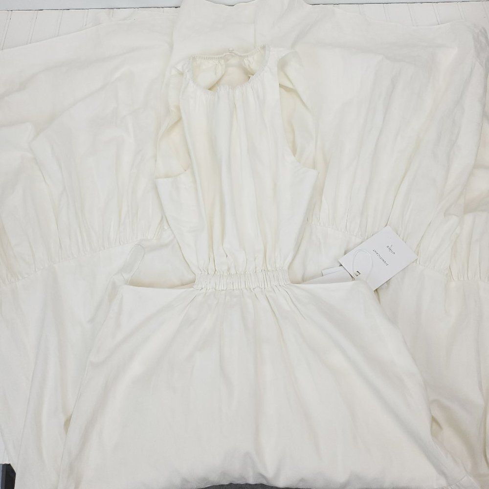 Significant Other Poppy Cut-Out Maxi Dress Ivory White Small - Picture 7 of 13